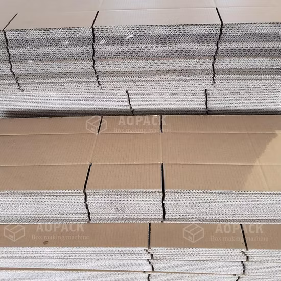 Máquina totalmente automática da cartonagem da caixa do cartão ondulado do fabricante de caixa de Aopack